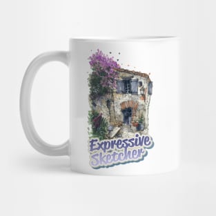 Expressive Sketcher France Mug